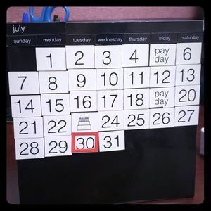 Magnetic Desk Calendar